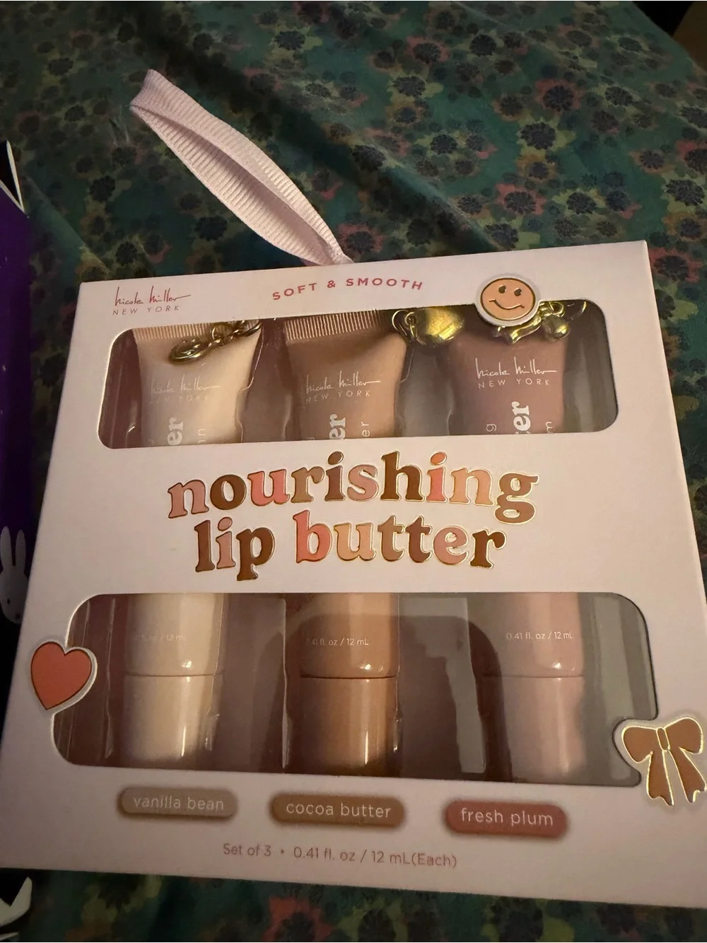 The Crème shop 5 sheet masks and 3 nourishing lip butters by Nicole Miller